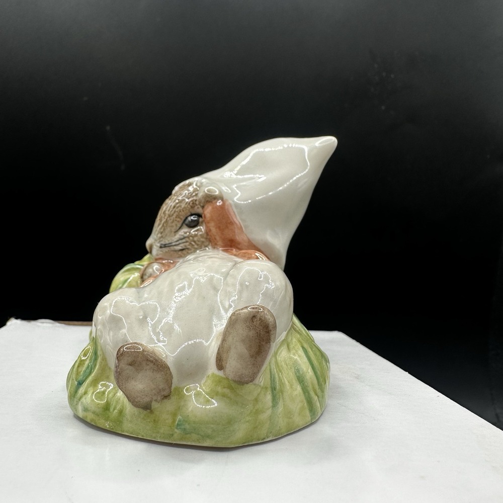 Royal Albert Beatrix Potter Benjamin Wakes Up 1990 Figurine Vtg Cottage Core EUC - Picture 4 of 5